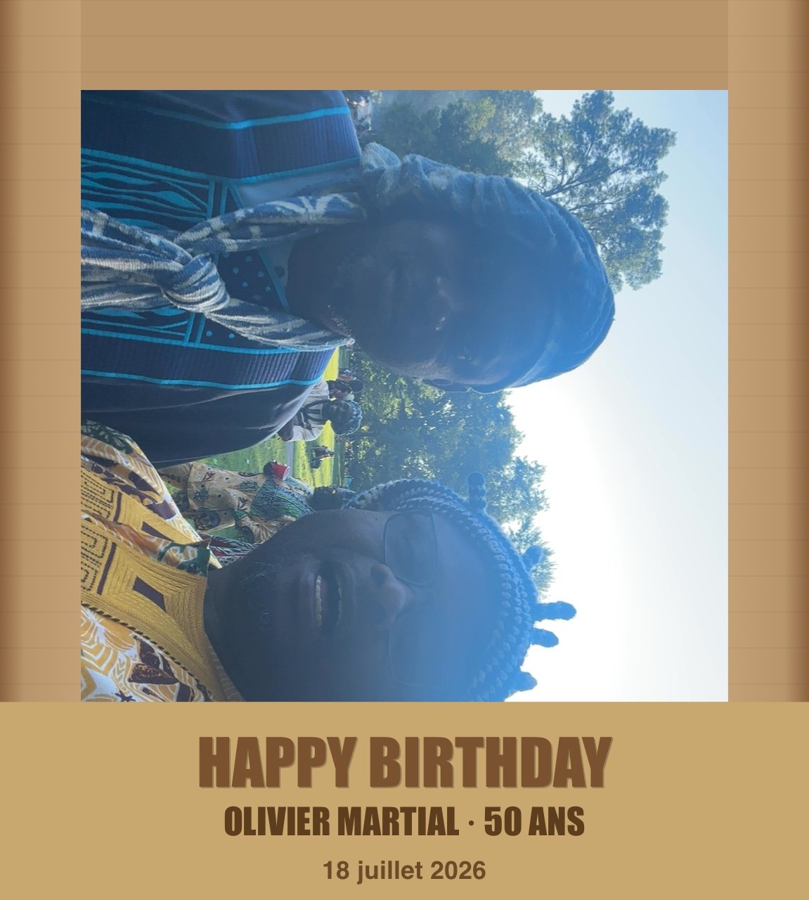 Selfie anniversaire